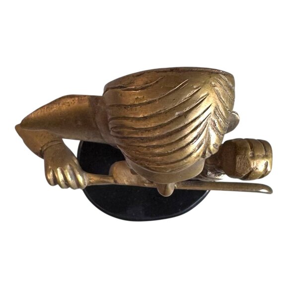 Vintage Art Deco Style 8” Music Musician Violin Player Brass Figure Statue Gift - Picture 4 of 7